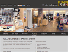 Tablet Screenshot of bardill-sport.ch